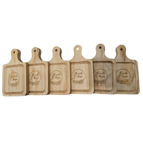 Mini tabla Cuadrada madera de pino