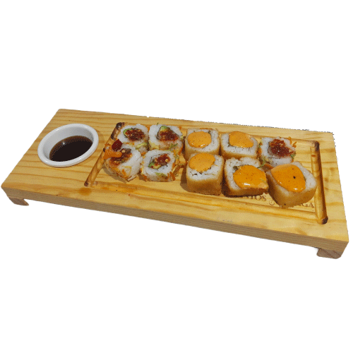 Plato para Sushi de madera de pino
