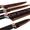 Juego De Cuchillos De Acero Inox. Personalizado Con Laser