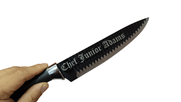 Juego De Cuchillos De Acero Inox. Personalizado Con Laser